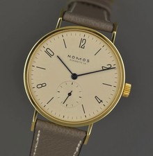 Nomos Tangente 18k Vollgold mit Box und Echtheitszertifikat