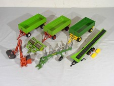 Konvolut 7 Siku 1:32 Landwirtschaftsmodelle, u.a. Förderband, Böschungsschneider