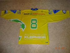 ERC Ingolstadt icegear Design Junior Spieler Trikot + Handsigniert + Nr.8 Gr.L