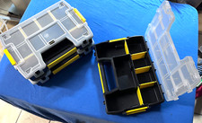 3  Stanley Sortierkästen Schrauben / Nägel  Ordnungsbox  stapelbar  schwarz gelb