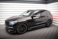 Seitenschweller Ansatz Cup Leisten passend für BMW X3 G01 schwarz Hochglanz