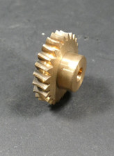 Schneckenrad 2 gängig, rechts | Achsabstand 19,5 mm | Zähnezahl 25 | Modul 1