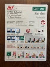 Safety Card OLT Ostfriesische Lufttransport Gmbh Metroliner