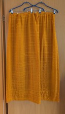 1 Paar Vintage Vorhänge original 70er Jahre orange 116 (bis 130) x 105 cm