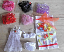 Dessous Nachtwäsche Unterwäsche für Barbiepuppen und andere Modepuppen neu.