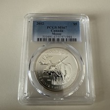 2012 Kanada 5 $ Silber Elch