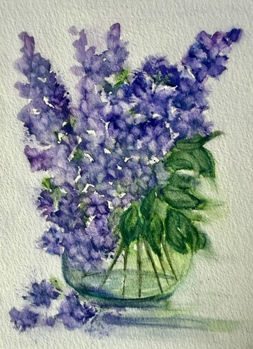 Blumenkarte aquarellkarte - blumenkarte,