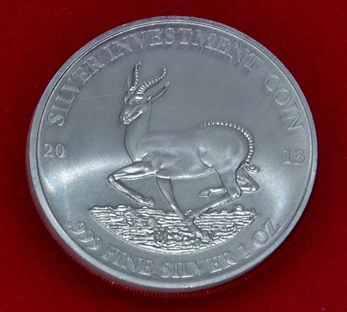 Gabun springbock 999 silber - 999, 1