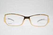 Brille orgreen CATALINA TITANIUM Gold Weiß Eckig Brillengestell eyeglasses Neu