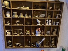 Setzkasten mit messingfiguren - setzkasten,