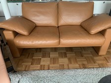 ERPO CLASSIC 2 X Sofa CL 200 CL 300 Nappaleder genarbt 165 cm Cognac Neuwertig