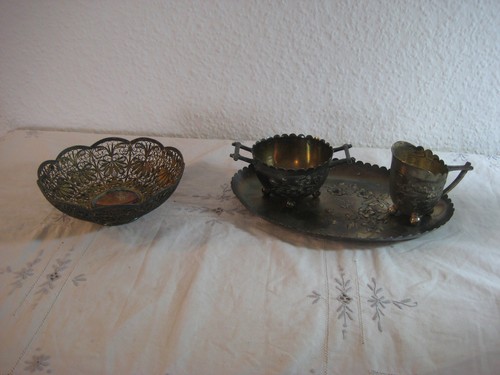 Versilbertes jugendstil - versilbertes,