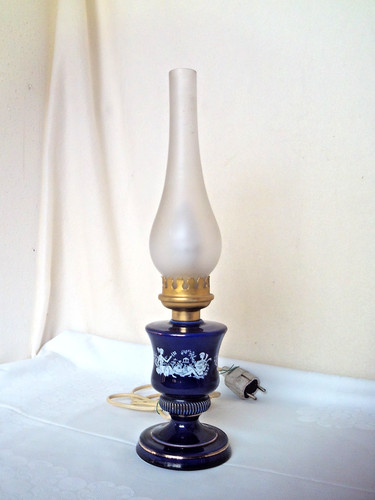 Tischlampe mit glaszylinder - tischlampe,