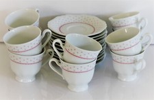 Eschenbach La Reine Form 800 rote Punkte, Teile Kaffeeservice