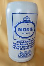Werbe   Maßkrug   Krug  1 Liter  Zigaretten  MOKRI  Filter  