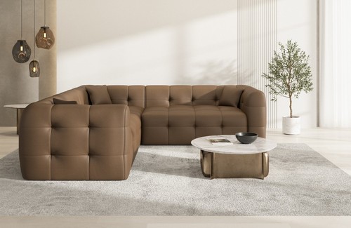 Leder eckcouch sofa - leder, design