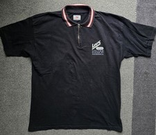 Levi's Vintage USA Polo Shirt Half Zip schwarz rot Big E XL