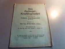 Das Anfänger-Kraftflugmodell / Einheits-Segelflugmodell Bauplan Ikier Leipzig