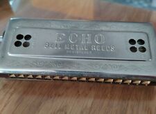 HOHNER Mundharmonika Echo Bell Metal Reeds Made in Germany.  gebraucht  