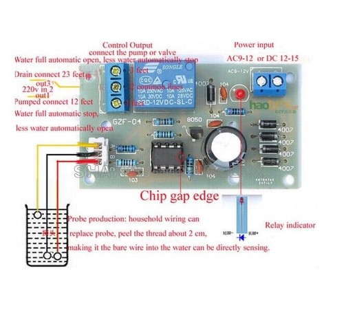Water level detection sensor - detection,