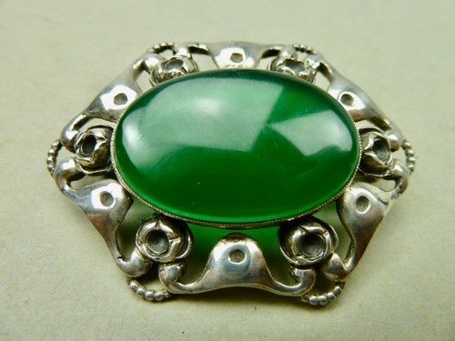 Brosche 800 silber - achat, antik