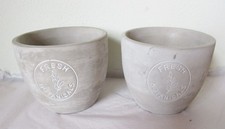 2 er Set Übertopf grau, Beton