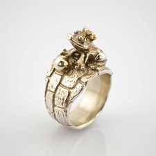 Silberring „Froschkönig“ im markanten Street-Style - Gr. 60