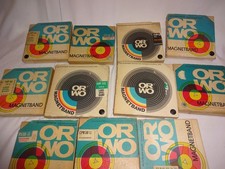 Magnetbänder Konvolut  Tonbänder DDR ORWO 11 St. bespielt+unbespielt