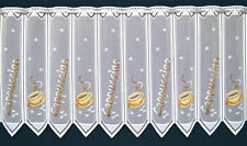  Kaffee Küchengardine Scheibengardine 12 Breiten Bistro Gardine 60 cm hoch Neu