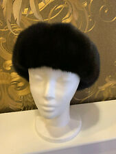 NERZ STIRNBAND NERZ KOPFBAND DUNKELBRAUN PELZ KRAGEN PELZ STIRNBAND PELZ MÜTZE