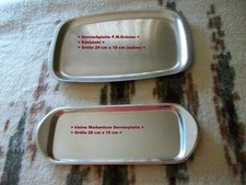 Servierplatten Edelstahl Gr. 29 x 18 cm u. 28 x 10 cm € 5,00