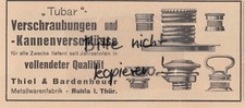 RUHLA, Werbung 1936, Thiel &