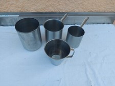 4er Set Messbecher Edelstahl, Top Zustand, Küche