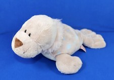 NICI Seehund ROBBE Babyrobbe Heuler grau Punkte rosa Fellkragen Plüsch 40cm groß