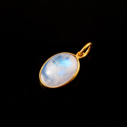 14k gelbgold anhänger oval - gelbgold,