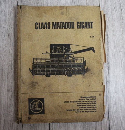 Original claas ersatzteilliste - claas,