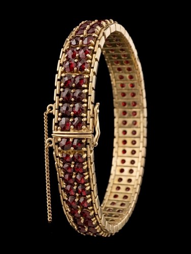 Antikes granat armband aus - granat,