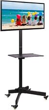 TV Rollwagen Höhenverstellbar Bildschirmhalter 19-37 Zoll Mobil Monitor Ständer