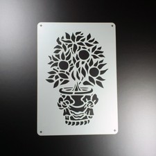 A3 Schablone Orangenbaum Baum