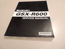SUZUKI GSX R 600 K1 Work shop manual Reparaturanleitung  Werkstatthandbuch 2001