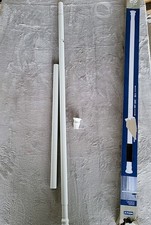 Wenko Teleskop-Duschstange, 110 - 245 cm, aus Aluminium, weiß - B-Ware Gebraucht