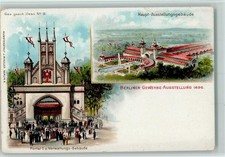 13210726 - Gruss aus - Kunstanstalt Miesler Nr. 9 AK Gewerbeausstellung 1896