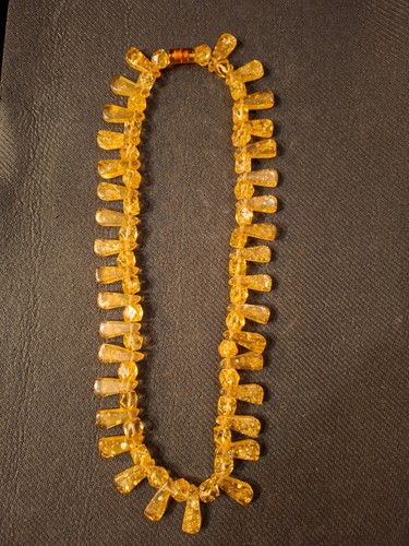 Vintage bernstein kette - kette, polen