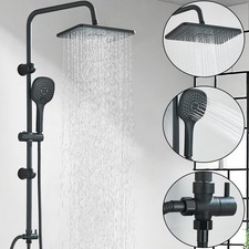 Schwarz Duschset Duschsystem