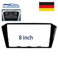 8" Für VW Passat B8 MIB Schwarz Display Radio Rahmen Blende Abdeckung Passend DE