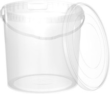 Eimer mit Deckel 10l bunt rund