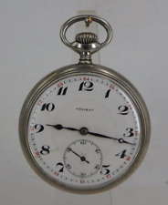 Größere offene Herrentaschenuhr Doxa Alpacca um 1910 (95239)