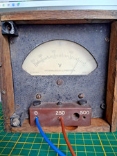 Voltmeter antik steampunk 0-500V