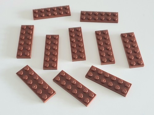 Lego platten 2x6 reddish - platten,