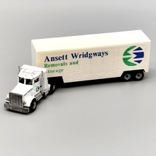 Matchbox Convoy Peterbilt + Low Bed Trailer Ansett Wridgways Truck 1981 | GUT